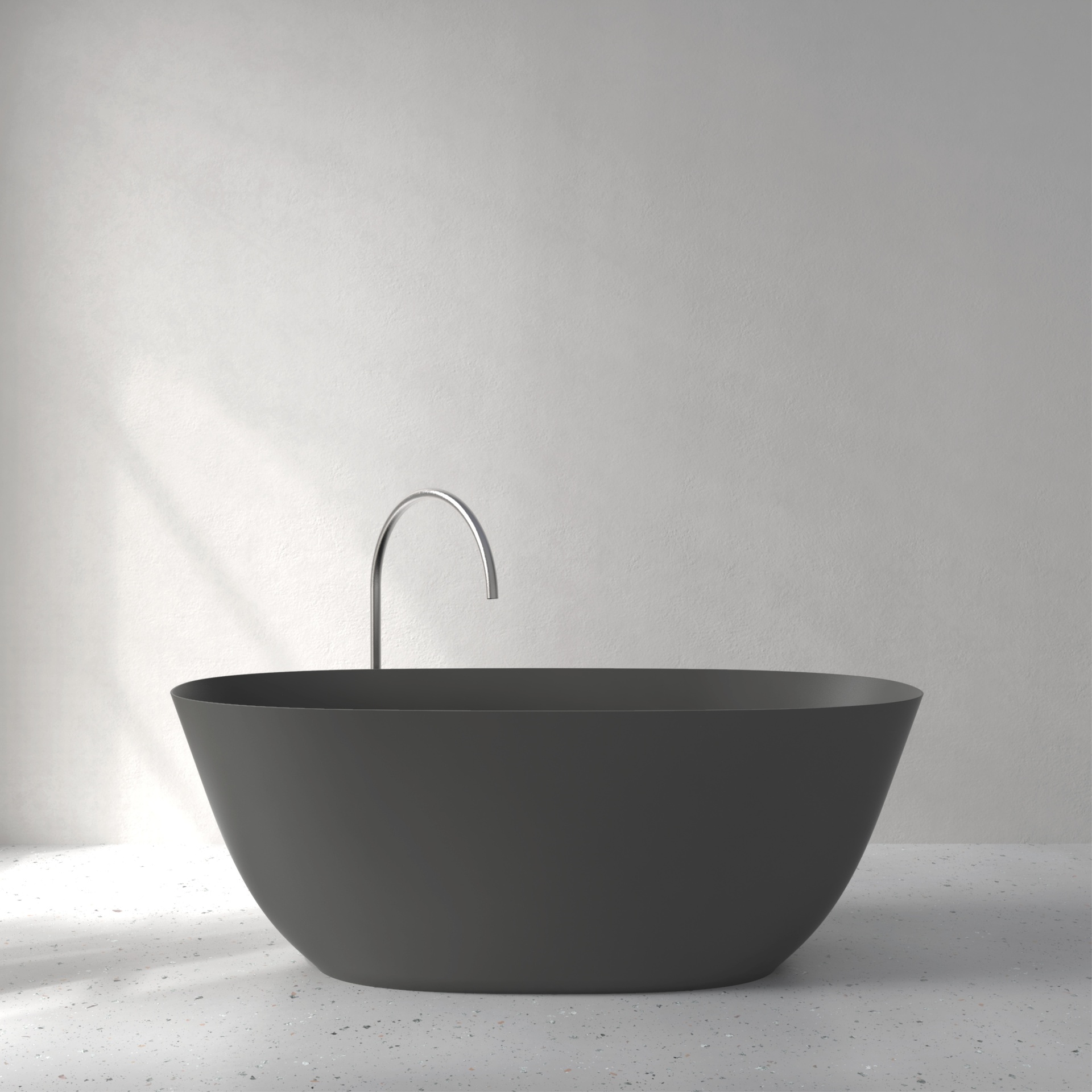 [FFI02-PAGREY] Fine bath in Palette color (w1600 x d700 x h580mm, Anthracite Grey)