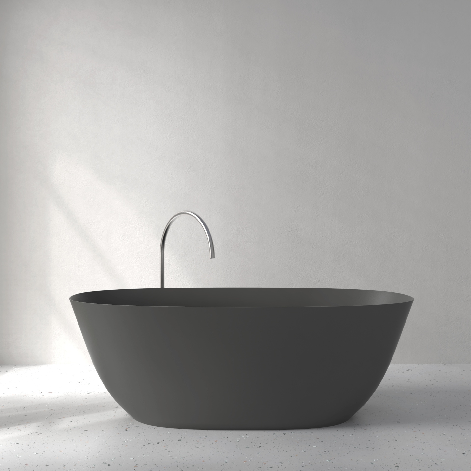 [FFI03-PAGREY] Fine bath in Palette color (w1700 x d750 x h580mm, Anthracite Grey)