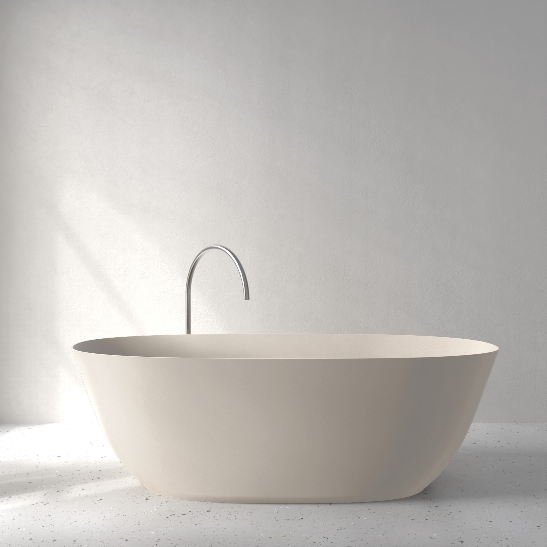 [FFI04-PWCLAY] Fine bath in Palette color (w1800 x d800 x h580mm, Warm Clay)