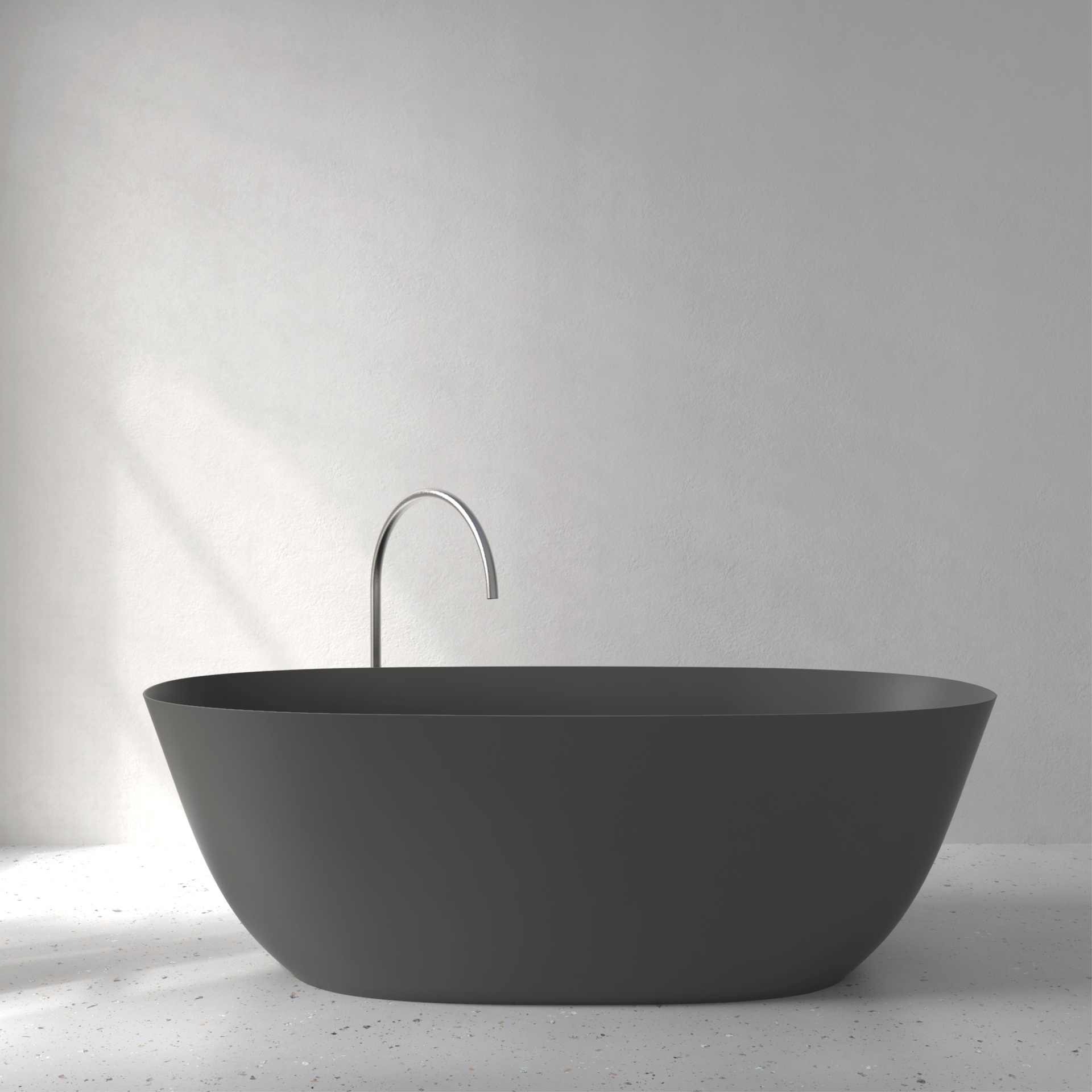 [FFI04-PAGREY] Fine bath in Palette color (w1800 x d800 x h580mm, Anthracite Grey)