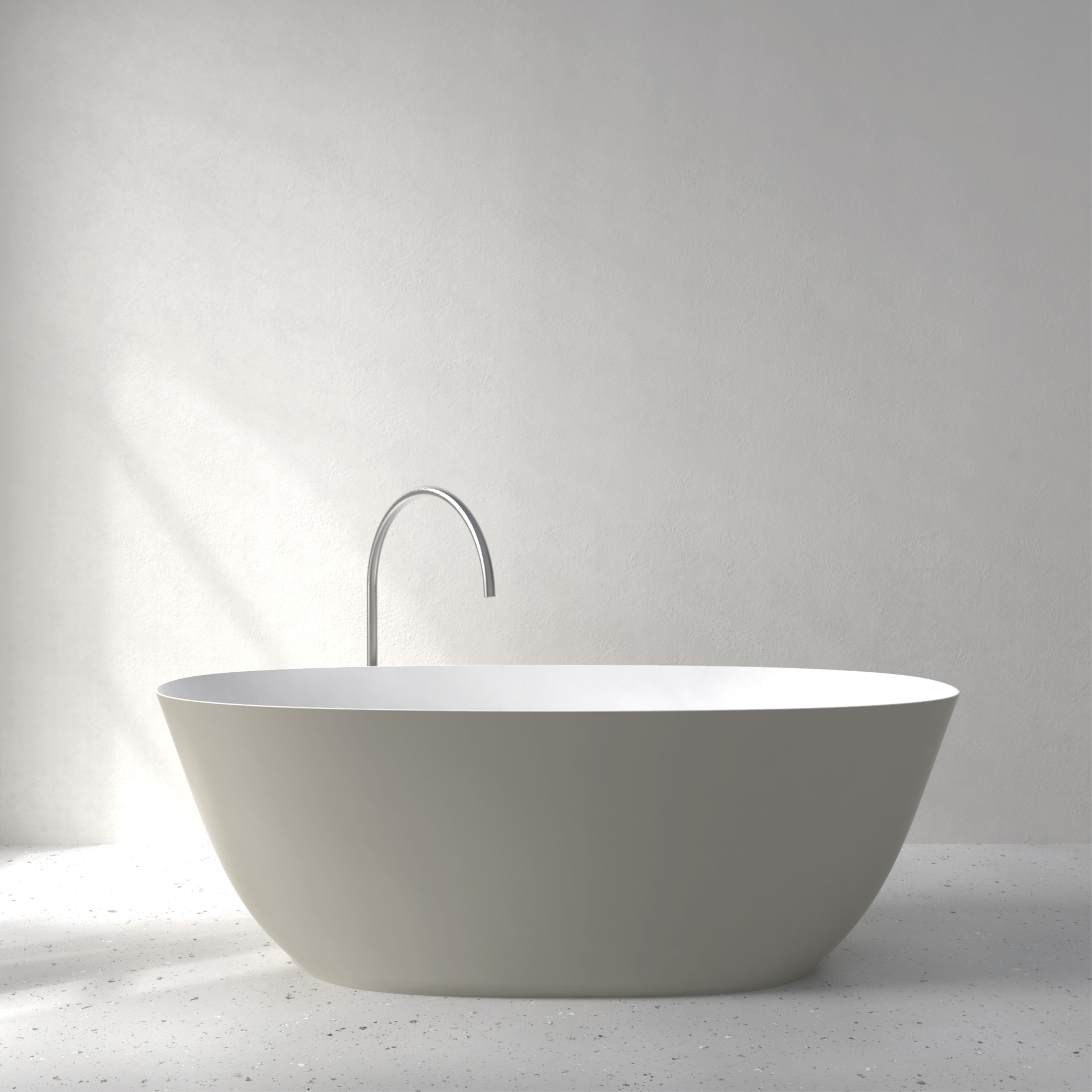 [FFI03-SSGREY] Fine bath with Soft Touch (w1700 x d750 x h580mm, Silk Grey)