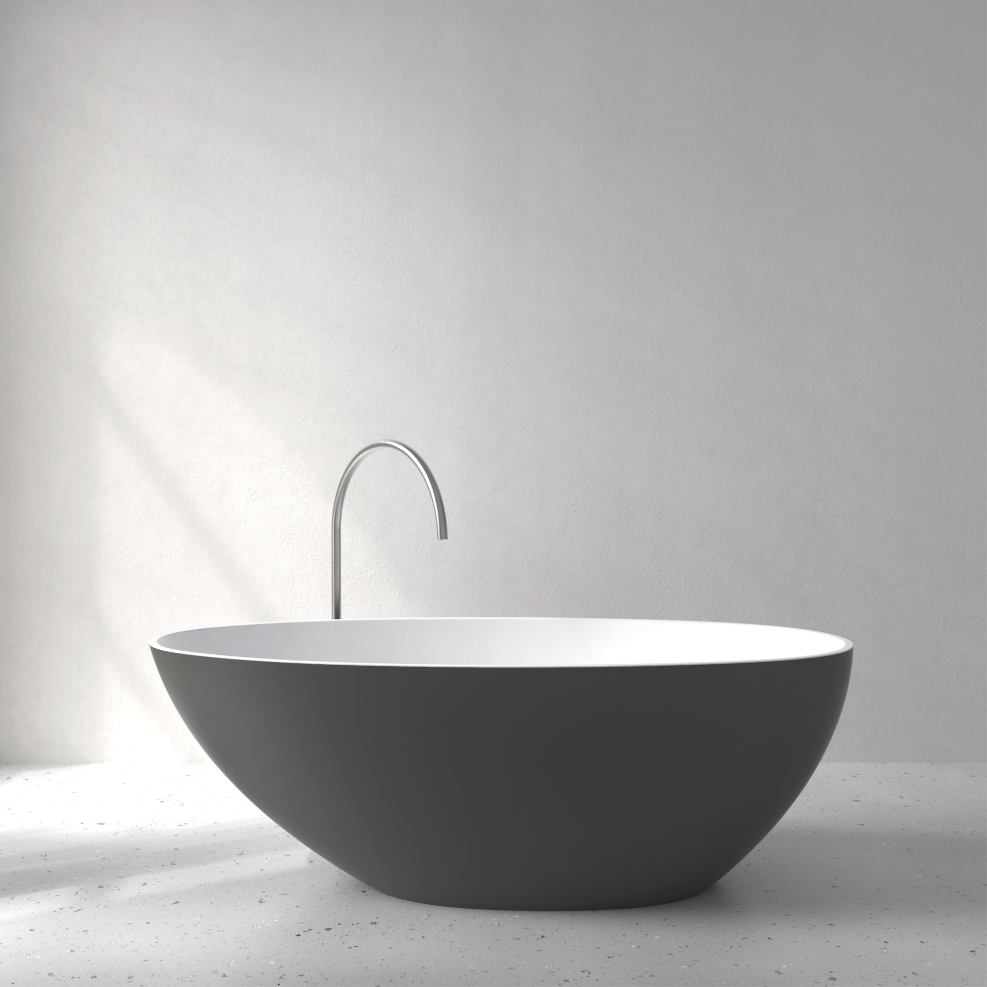 [FEA02-SAGREY] Ease bath with Soft Touch (Anthracite Grey)