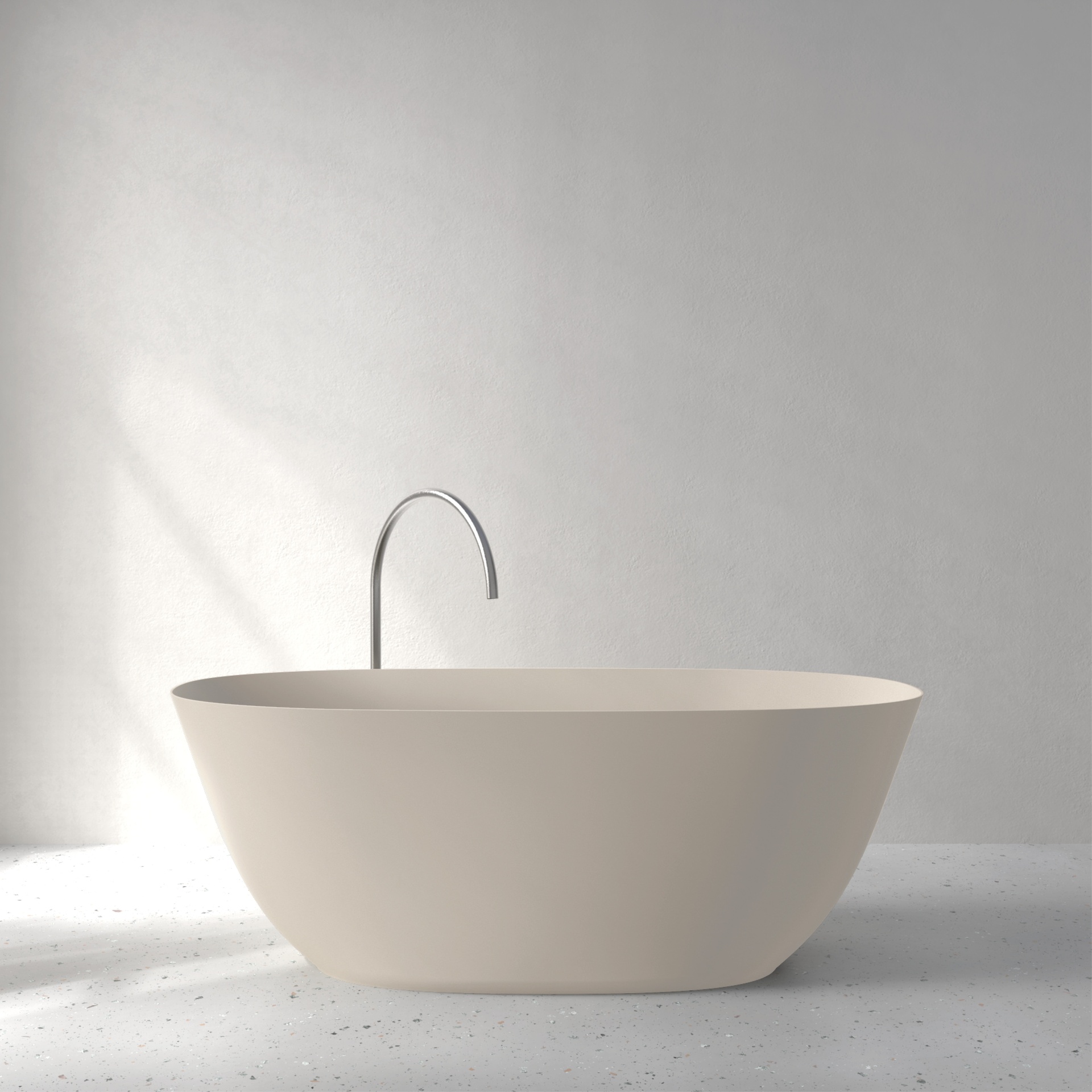 [FFI02-PWCLAY] Fine bath in Palette color (w1600 x d700 x h580mm, Warm Clay)