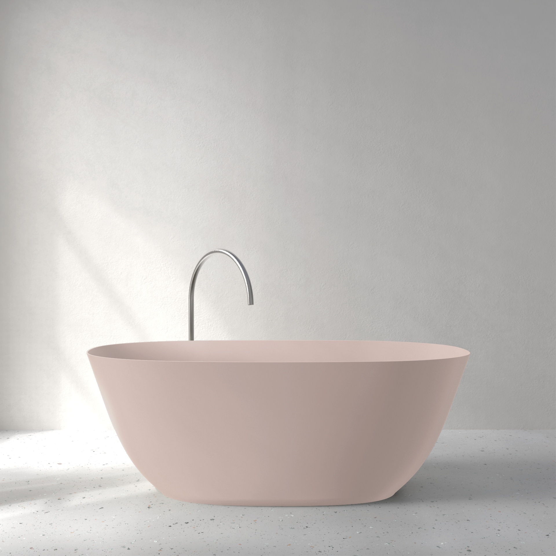 [FFI02-PAROSE] Fine bath in Palette color (w1600 x d700 x h580mm, Almond Rose)