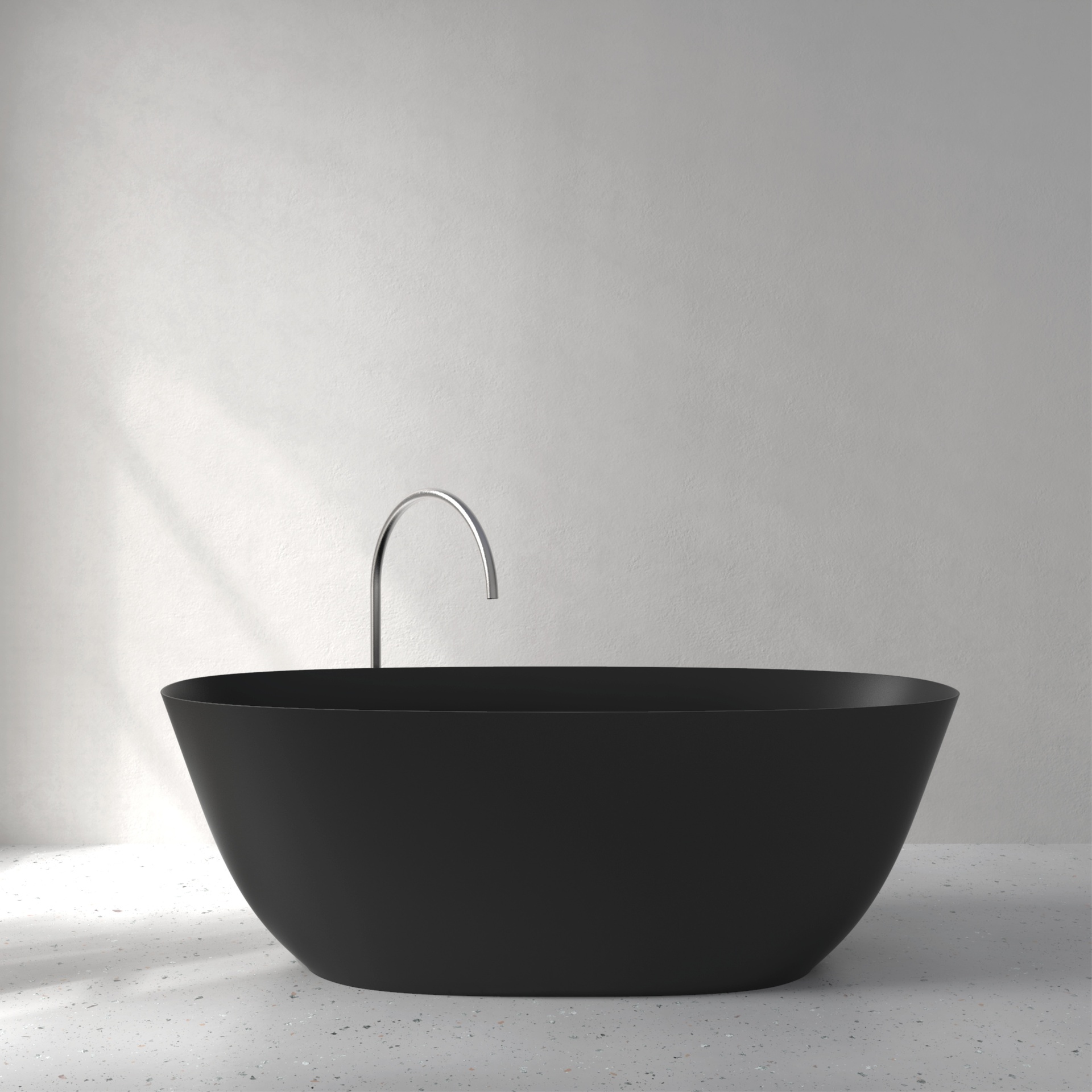 [FFI03-PDBLACK] Fine bath in Palette color (w1700 x d750 x h580mm, Deep Black)