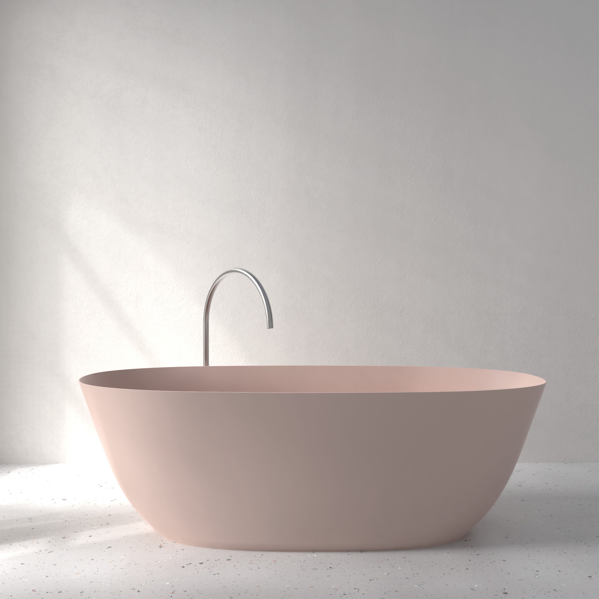 [FFI04-PAROSE] Fine bath in Palette color (w1800 x d800 x h580mm, Almond Rose)