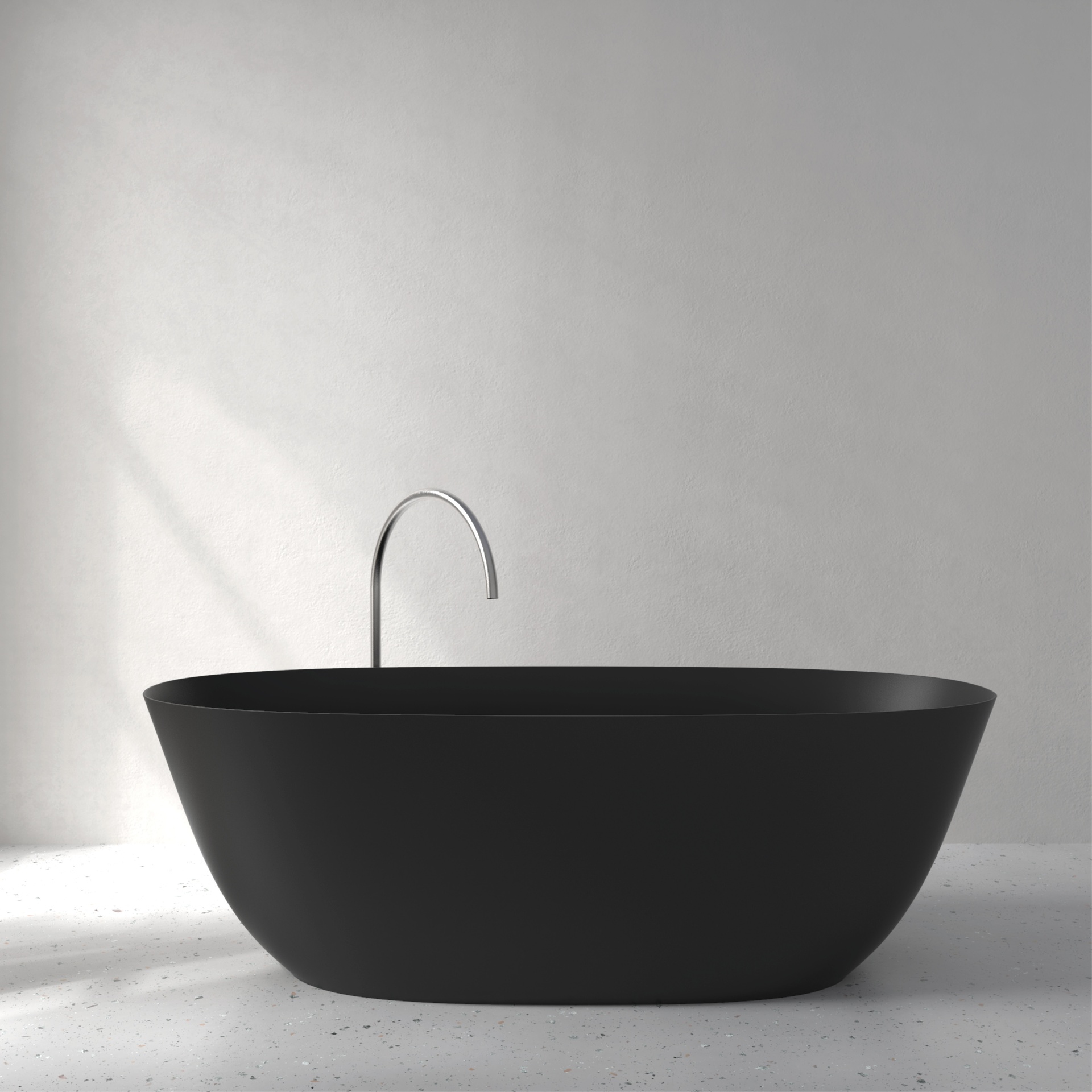 [FFI04-PDBLACK] Fine bath in Palette color (w1800 x d800 x h580mm, Deep Black)