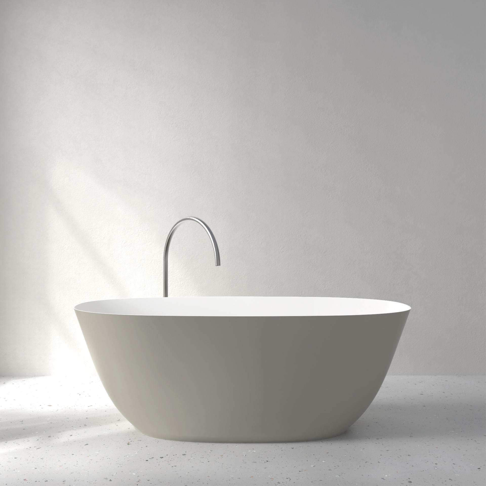 [FFI02-SSGREY] Fine bath with Soft Touch (w1600 x d700 x h580mm, Silk Grey)