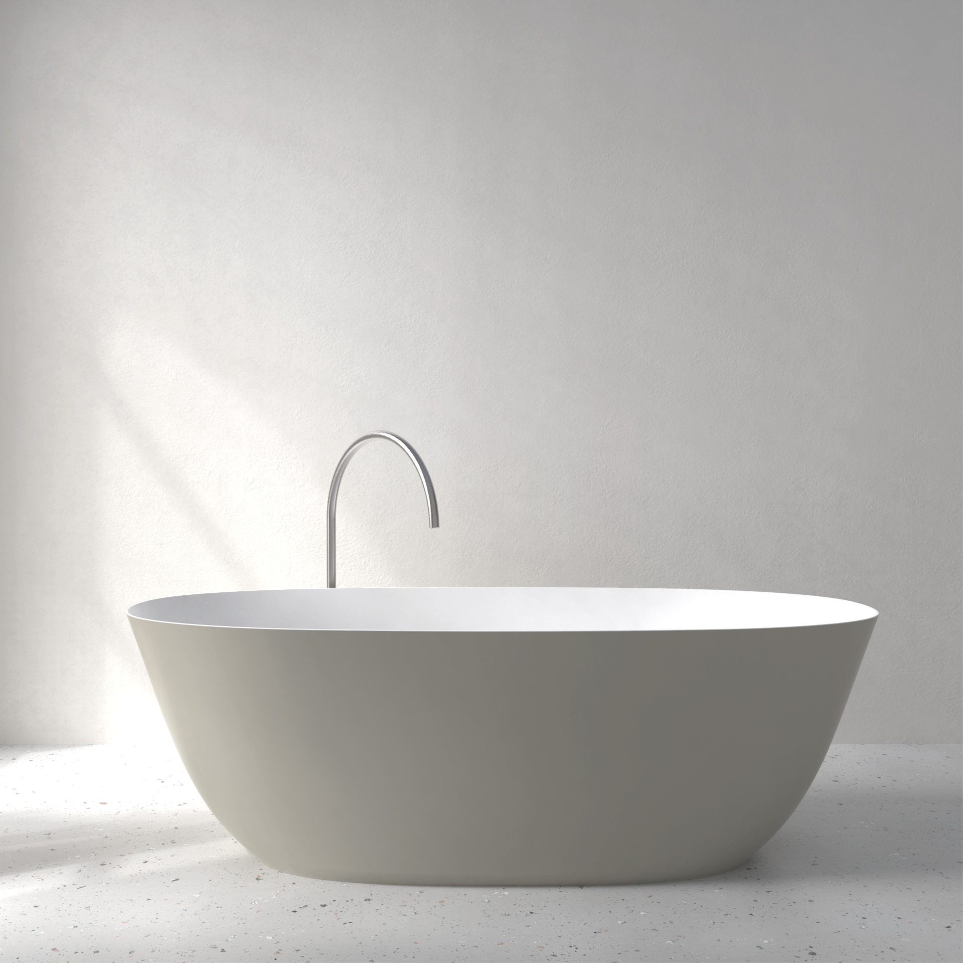 [FFI04-SSGREY] Fine bath with Soft Touch (w1800 x d800 x h580mm, Silk Grey)
