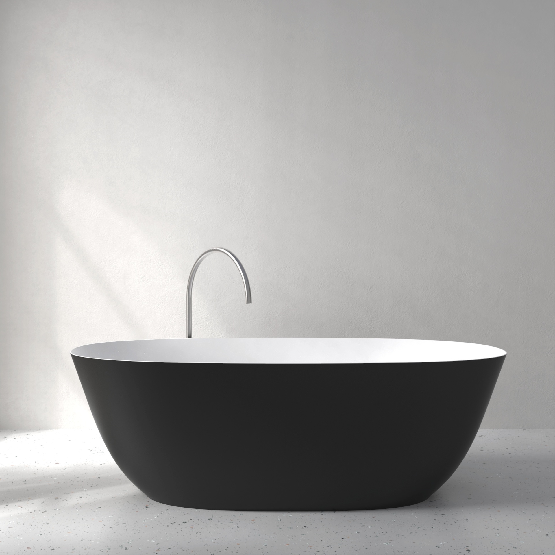 [FFI04-SDBLACK] Fine bath with Soft Touch (w1800 x d800 x h580mm, Deep Black)